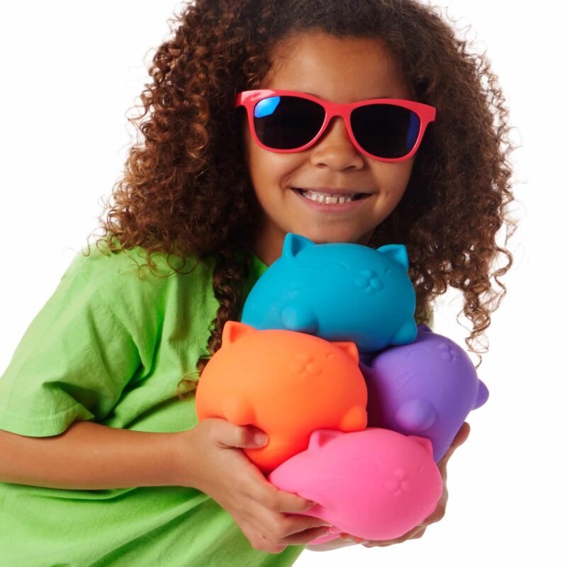 Super NeeDoh Cool Cats in orange – genuine NeeDoh sensory toy