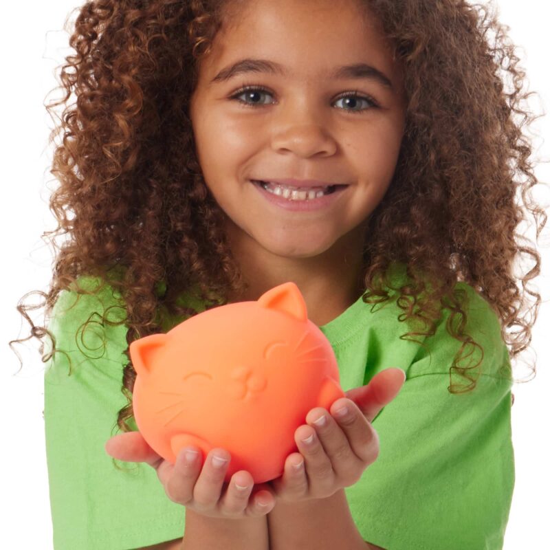 Super NeeDoh Cool Cats in orange – genuine NeeDoh sensory toy