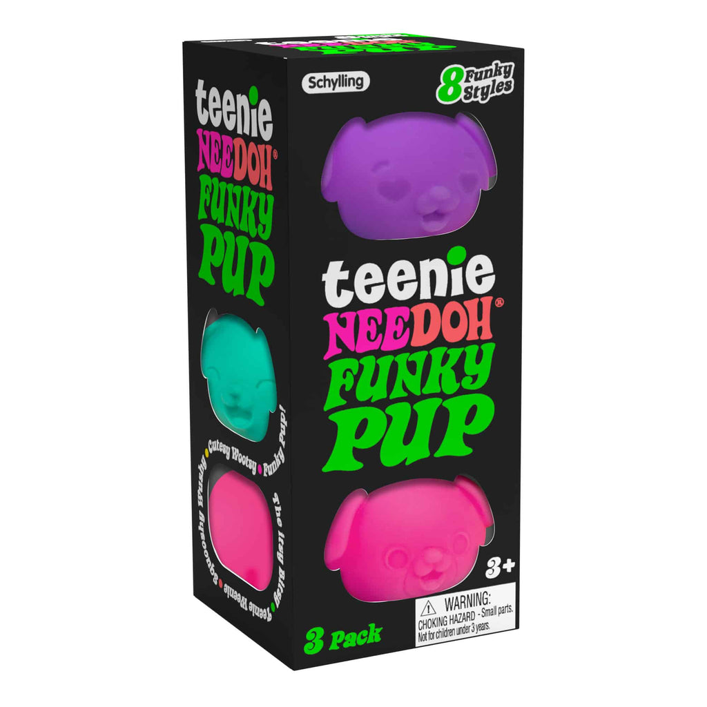 Teenie NeeDoh Funky Pup – genuine NeeDoh squishy fidget toy by Schylling, sold in Singapore